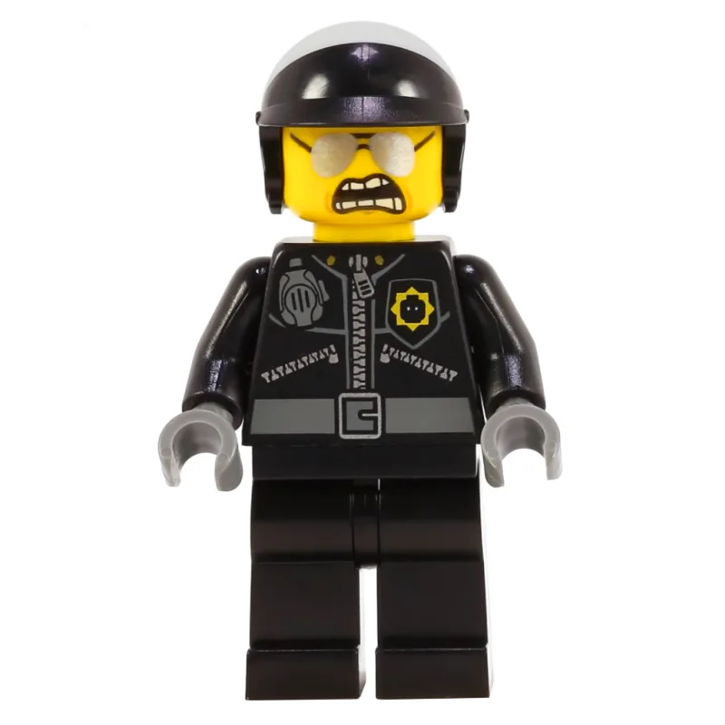 LEGO Minifigur Bad Cop / Good Cop with Wide Angry Mouth