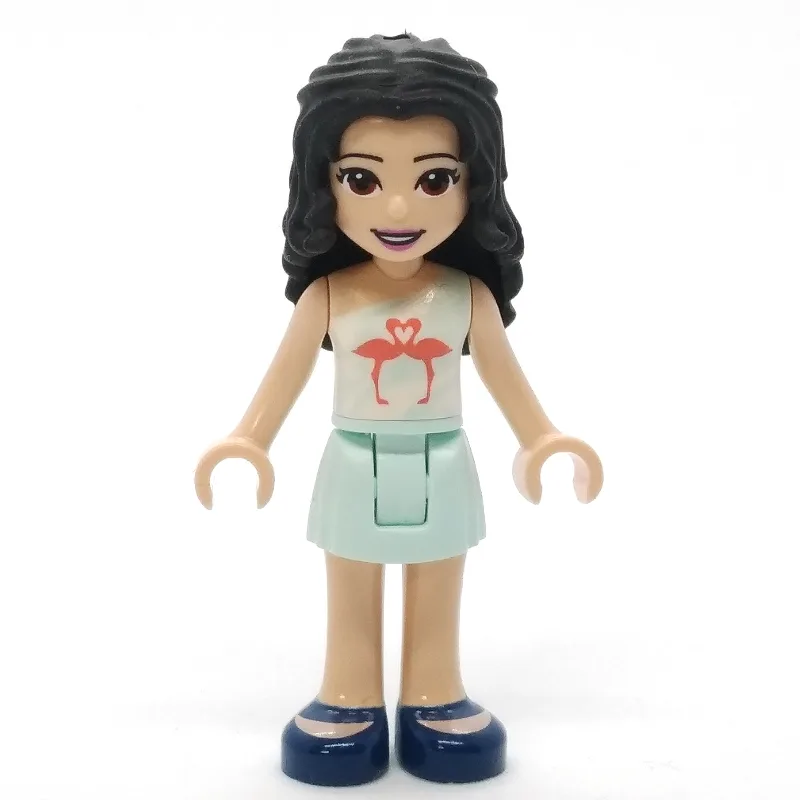 LEGO Minifigur Emma - Light Aqua Top, Light Aqua Skirt