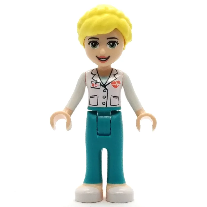 LEGO Minifigur Dr. Maria - White Lab Coat, Dark Turquoise Trousers