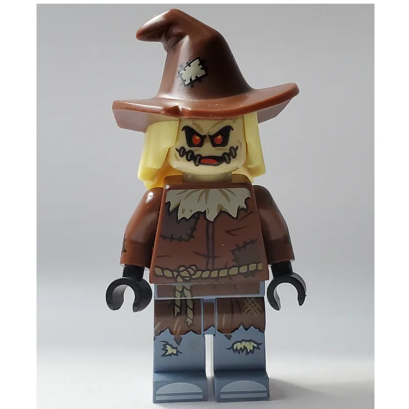 LEGO Minifigur Scarecrow with Sand Blue Legs
