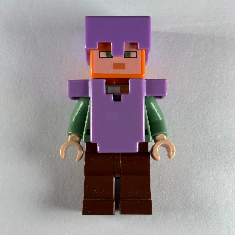 LEGO Minifigur Alex in Medium Lavender Helmet and Armor