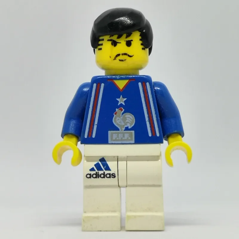 LEGO Minifigur Soccer Player Blue Torso, White Legs 3
