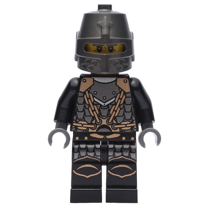 LEGO Minifigur Knight - Black Torso, Black Legs