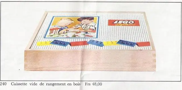LEGO Wooden Storage Box Large, Empty